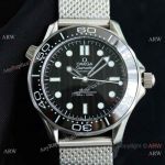 Swiss Copy Omega Seamaster James Bond 60th anniversary Watch ETA2824 Black Dial
